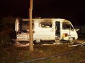 Vollbrand Wohnmobil Koeln Poll Baumschulenweg P043